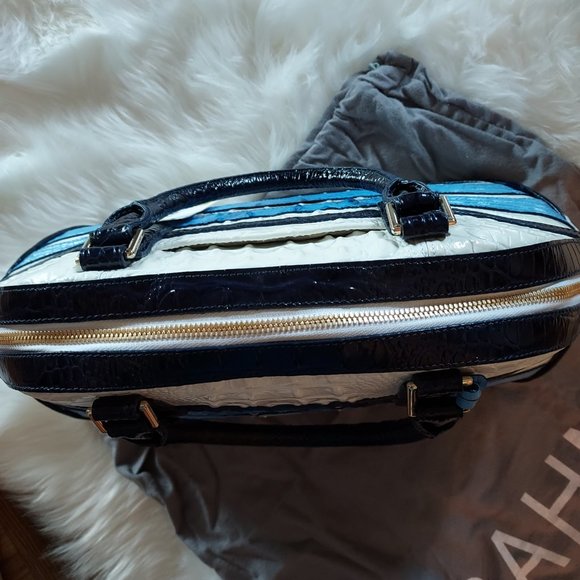 Brahmin Regatta Vineyard Hudson Satchel: Leather Purse: NWT - Picture 7 of 10